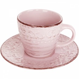 Чашка с блюдцем SNT Античная розовая 6112