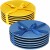 Тарелка SNT Желто-голубой Микс 3021-3, фото