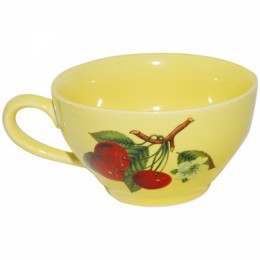 Чашка SNT чайная лимон с деколью 50196