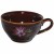 Чашка SNT чайная коричневая с деколью 50196, фото